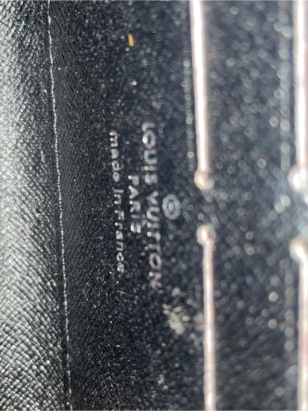 Louis Vuitton Black and Gray Monogram Continental Wallet